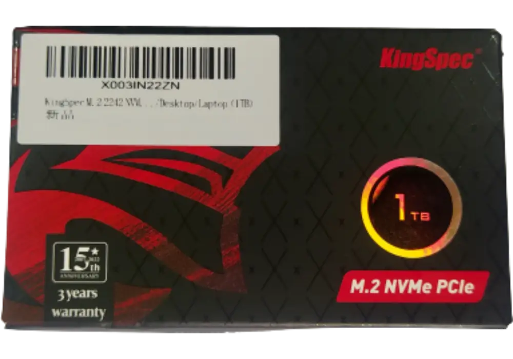 DISCO SOLIDO SSD INTERNO KINGSPEC M.2 NVME - 1TB NX-1TB 2280