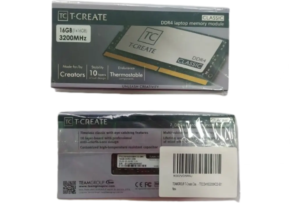 MEMORIA RAM TEAMGROUP T-Create Classic DDR4 PC4 16 GB 3200 MHz