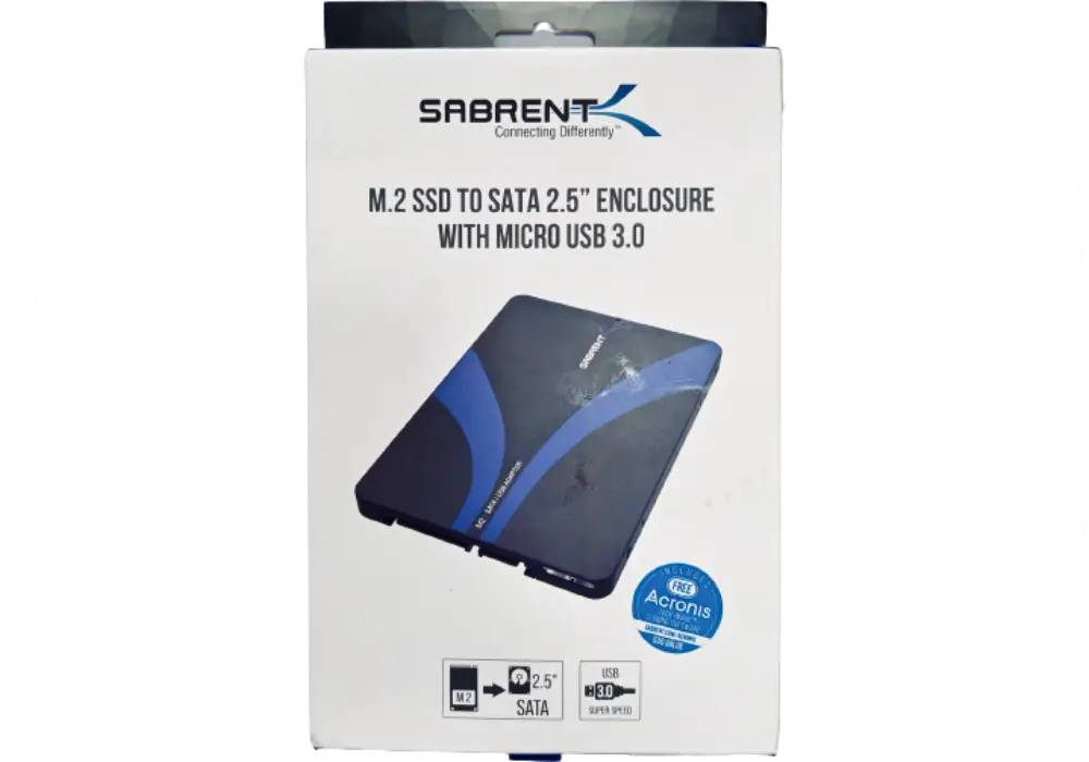 ADAPTADOR DE ALUMINIO SABRENT M.2 SSD A USB 3.0 / SATA III 2.5" DE 6 GBPS (EC-M2CU) 