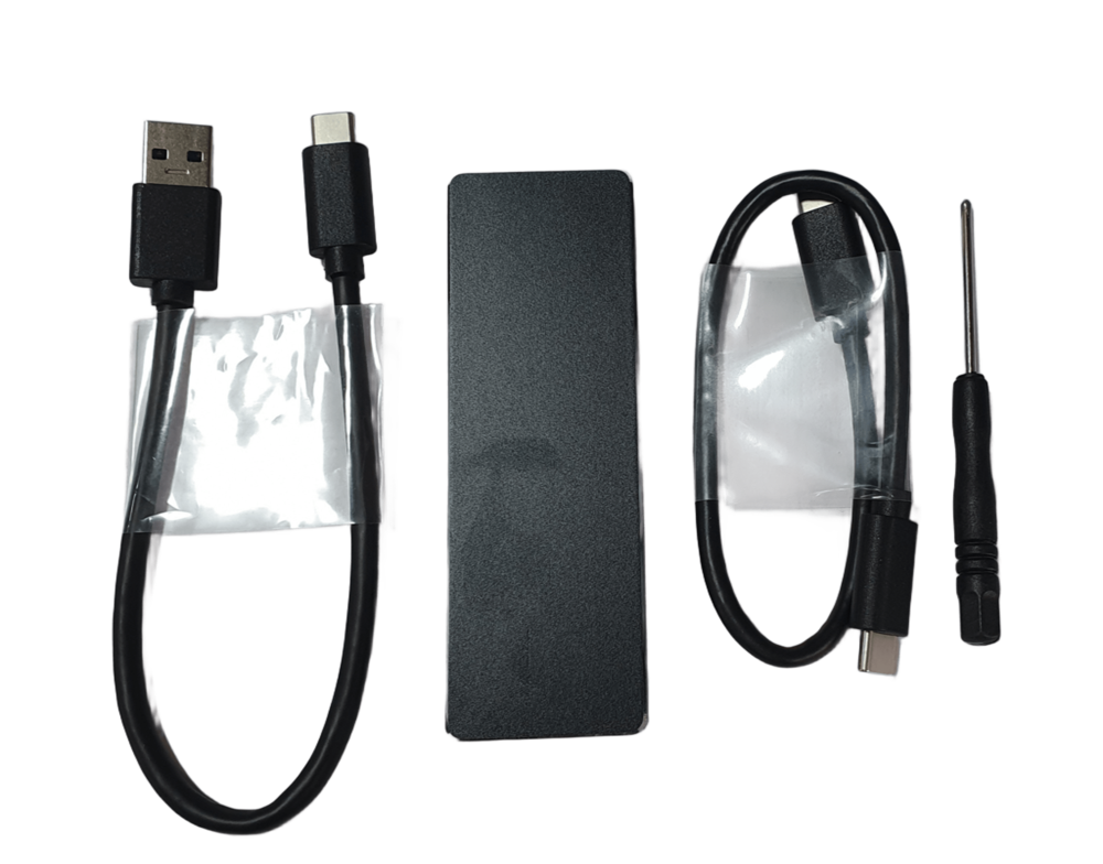ADAPTADOR M.2 NVME CON CABLE USB-C A USB-C + USB-C A USB-A CON DESTORNILLADOR NUEVO