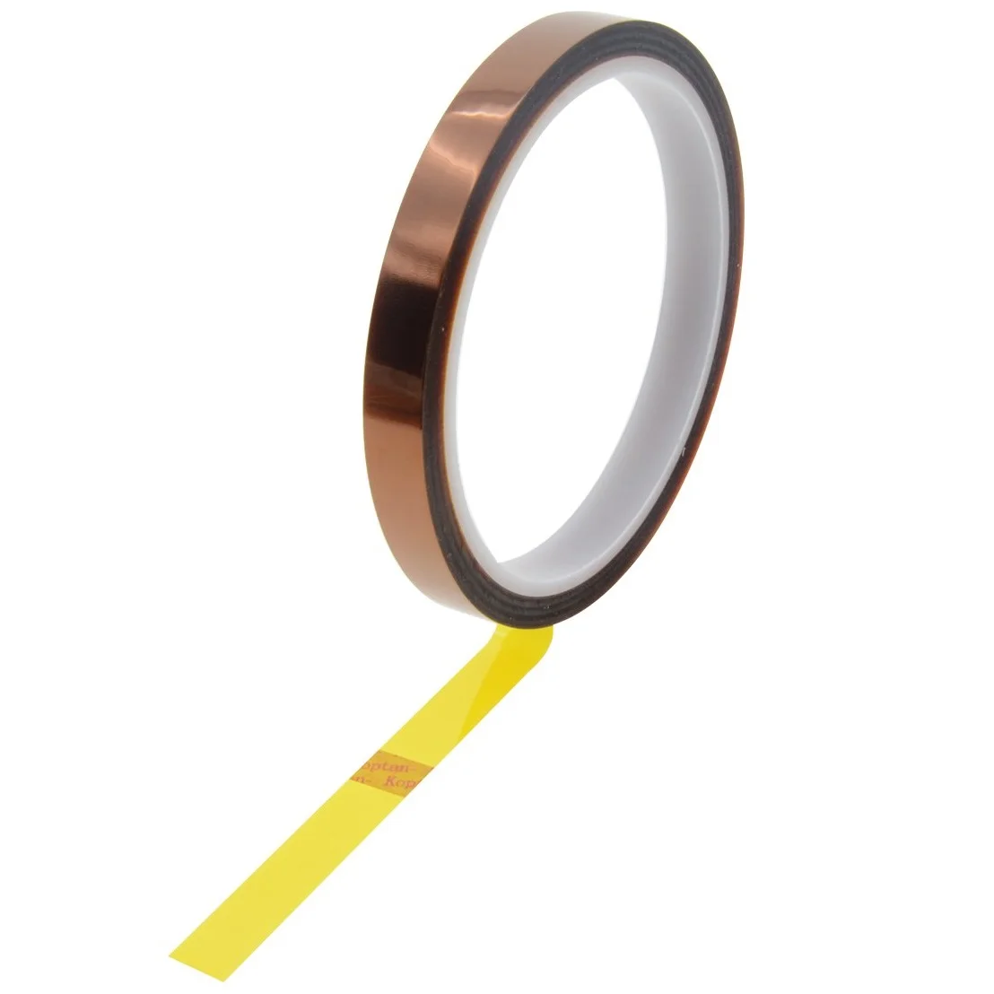 CINTA ADHESIVA TERMICA KAPTON - RESISTENTE AL CALOR - DE 0.5 CM