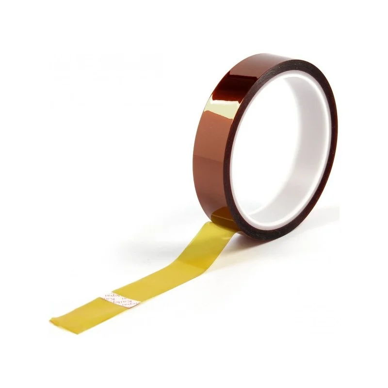 CINTA ADHESIVA TERMICA KAPTON - RESISTENTE AL CALOR - DE 1.5 CM