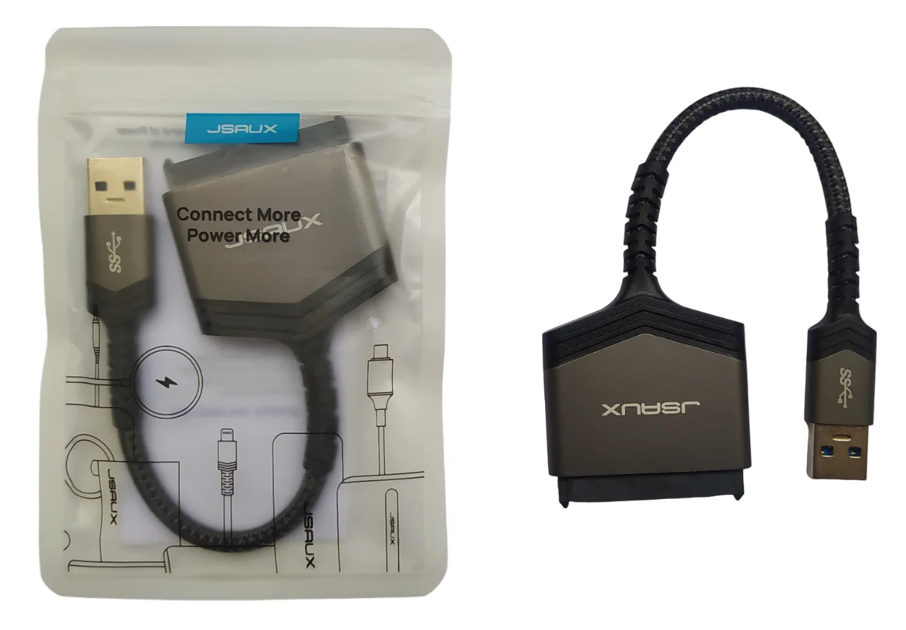 ADAPTADOR DE USB A SATA JSAUX