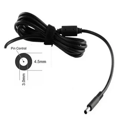 CABLE DE REPUESTO PARA CARGADOR DE LAPTOP DELL - PUNTA FINA