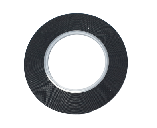 CINTA ADHESIVA - NEGRA - GOMA 3MM x 0.85 MM x 10M 