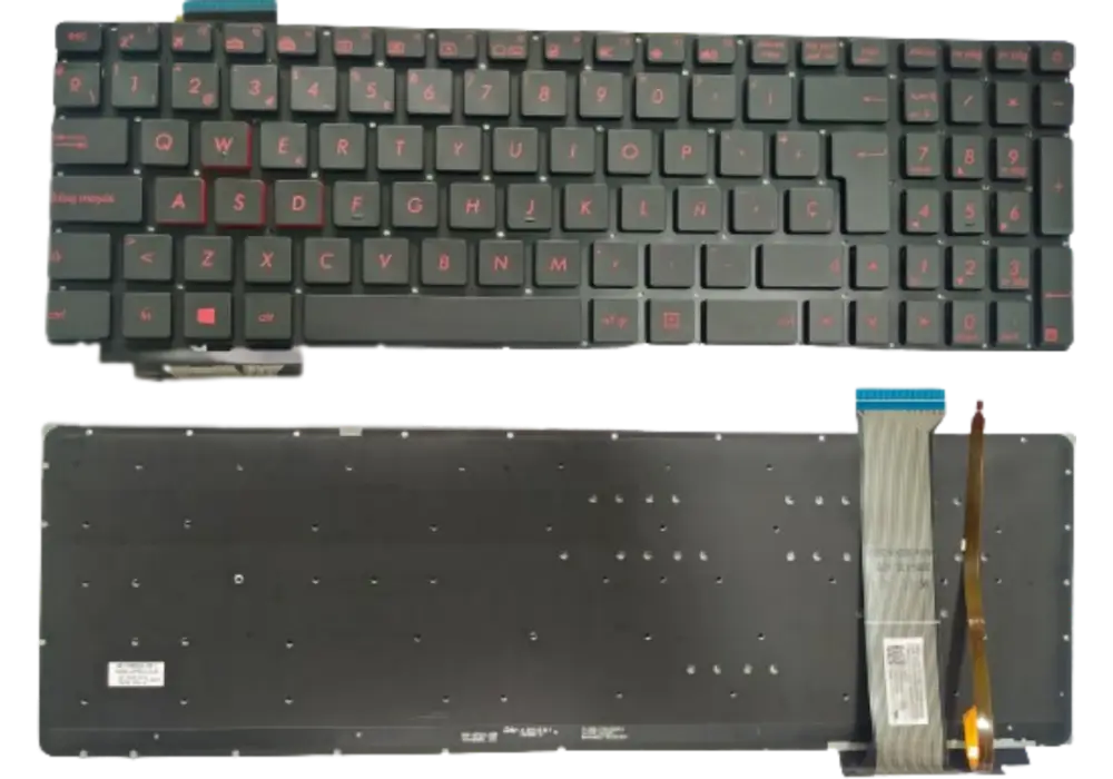 TECLADO PARA LAPTOP ASUS ROG GL552 GL552j GL552jx GL752 GL752V GL551 G551j G771 ZX50 - CON ILUMINACION - ESPAÑOL - ORIGINAL