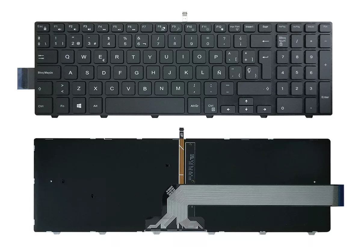 TECLADO PARA LAPTOP DELL 15 3000  ORIGINAL 15 5000 17 5000 17 7000 - RETROILUMINADO