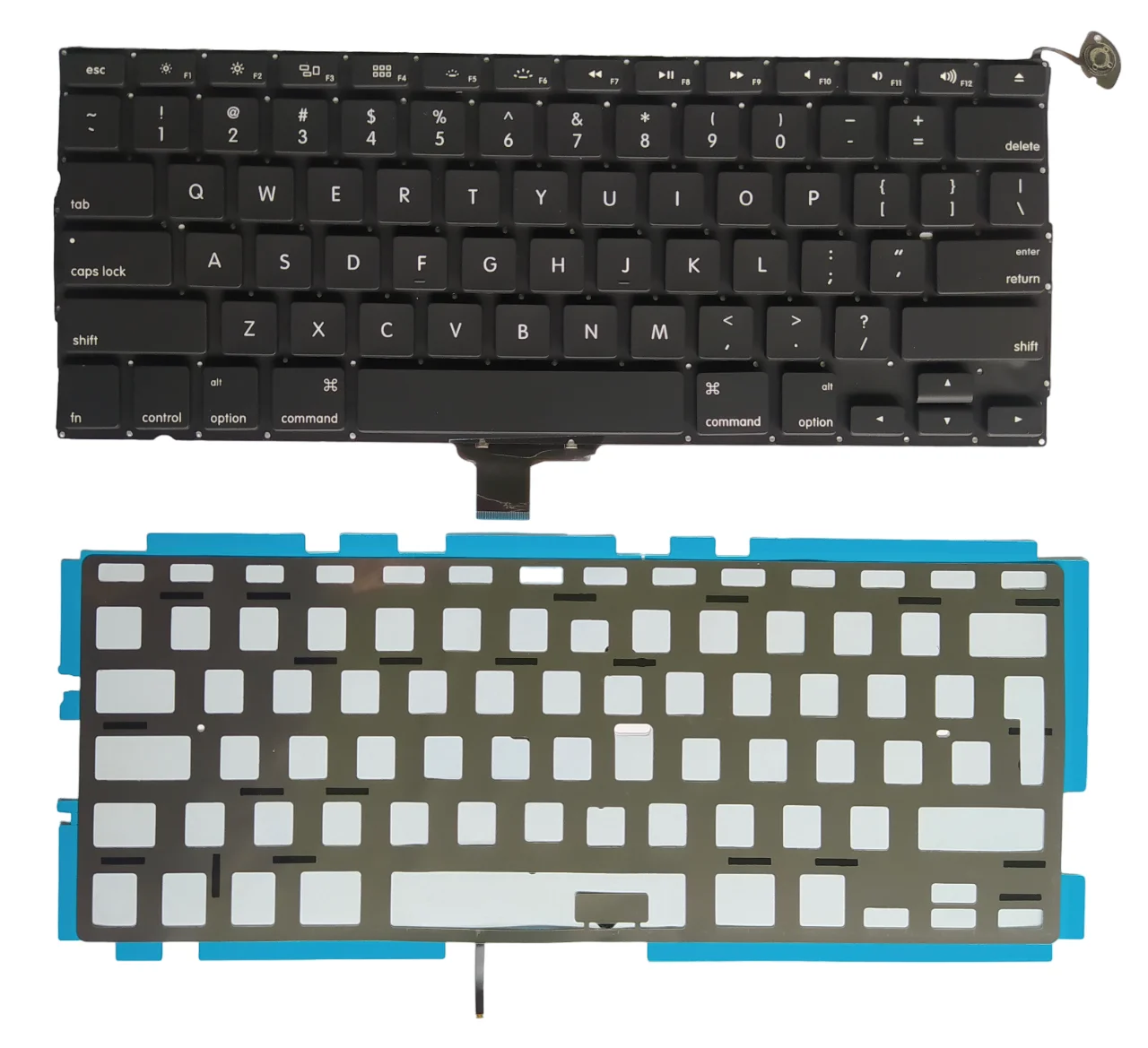 TECLADO PARA LAPTOP APPLE MACBOOK PRO 13 A1278 2009 2010 2011 2012 - INGLES - CON ILUMINACIÓN - ORIGINAL